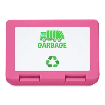 Garbage Can Garbage Truck Garbage Truck Garbage Man - Lunchbox - pink - Front