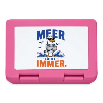 Möwe Meer Geht Immer Shirt - Brotdose - Pink - Vorne