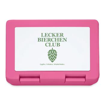 Lecker Bierchen Club - Lecker Bier - Lustig Party - Brotdose - Pink - Vorne