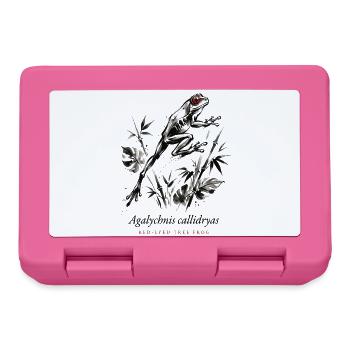 Red Eyed Tree Frog Rainforest - Lunchbox - pink - Front