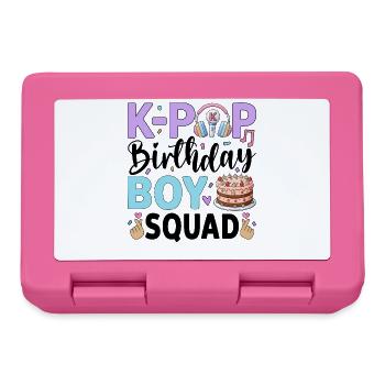 K-Pop Birthday Boy Squad - Lunchbox - pink - Front
