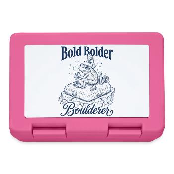 Bouldering Bold Bolder Boulderer - Lunchbox - pink - Front