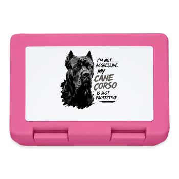 I'm Not Aggressive My Cane Corso Is Just - Lunchbox - pink - Front