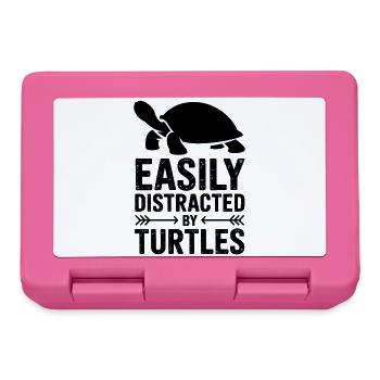 Turtle Sayings Funny Turtles Gift - Lunchbox - pink - Front