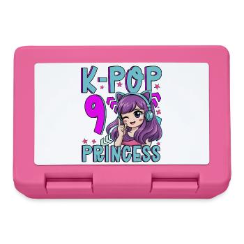 K-Pop Princess Age 9 Years Old Birthday - Lunchbox - pink - Front