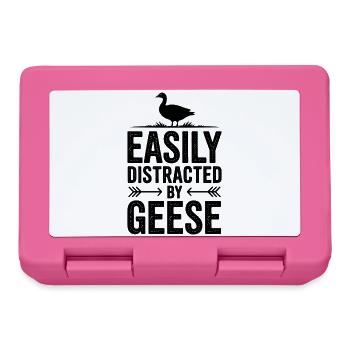 Gänse Sprüche Gans Lustiges Gänse Geschenk - Brotdose - Pink - Vorne