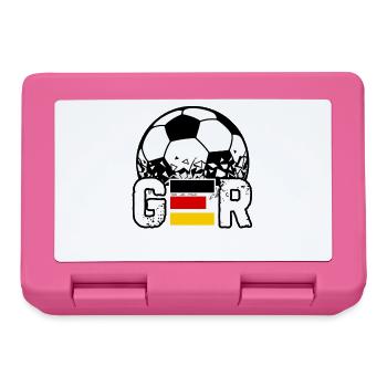 Maillot rétro de fan de football allemand GER - Boîte à goûter - rose - Devant