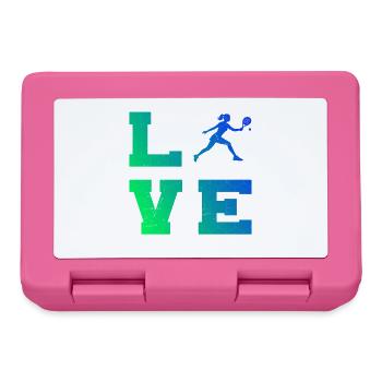 Padel Ausrüstung Geschenkidee für Padel Kurse Fans - Brotdose - Pink - Vorne