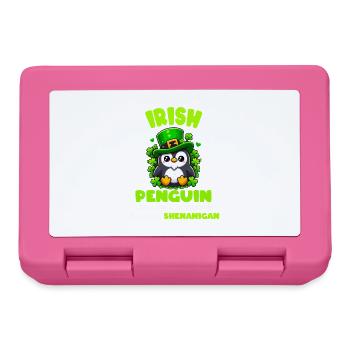 Irish shenanigan penguin - Lunchbox - pink - Front