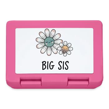 Gender Reveal Baby Shower Big Sis Big Sister Mom - Lunchbox - pink - Front