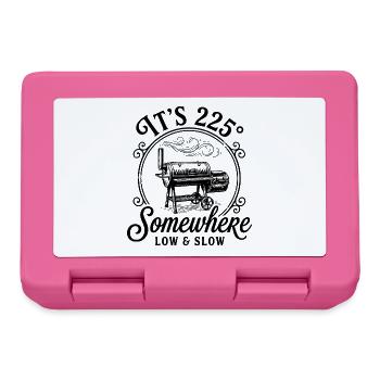 It's 225 Somewhere Low and Slow BBQ Smoker T-Shirt - Brotdose - Pink - Vorne
