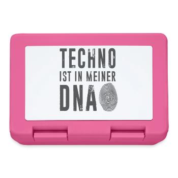 Techno in meiner DNA Festival Party - Brotdose - Pink - Vorne