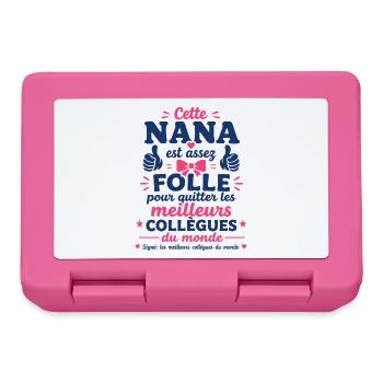 Nana Folle Quitte Ses Meilleurs Collègues - Boîte à goûter - rose - Devant