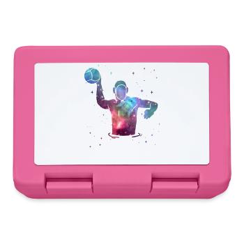 Water Polo Space Men Boys Water Polo Players - Lunchbox - pink - Front
