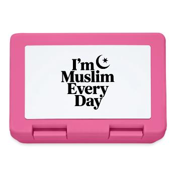 Ich bin jeden Tag Muslim - Brotdose - Pink - Vorne