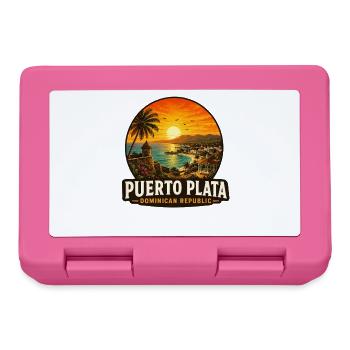 Vacances à Puerto Plata, République dominicaine - Boîte à goûter - rose - Devant