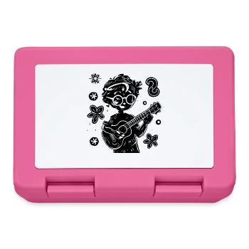 Kleiner Ukulelist - Brotdose - Pink - Vorne