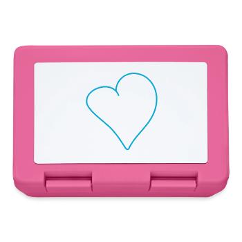 Elektrisches Handherz Outline  - Brotdose - Pink - Vorne