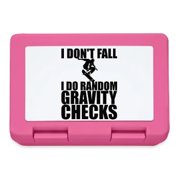 I Don't Fall I Do Random Gravity Checks - Lunchbox - pink - Front