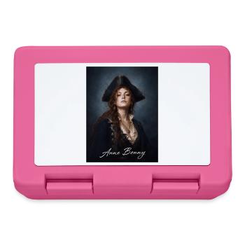 Anne Bonny Pirate Portrait - Lunchbox - pink - Front