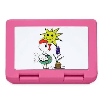 Gardener Chicken Hobby Gardener Gardening - Lunchbox - pink - Front