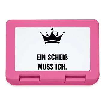 Ein Scheiß muss ich. - Brotdose - Pink - Vorne