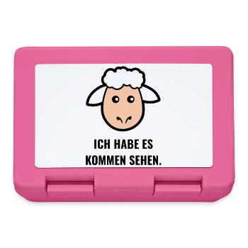 Ich habe es kommen sehen. - Brotdose - Pink - Vorne