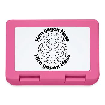HIRN GEGEN HASS FÜR HALTUNG UND GEGEN RECHTE PEACE - Brotdose - Pink - Vorne
