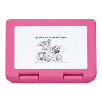 Fahrradträume im Wind - Brotdose - Pink - Vorne