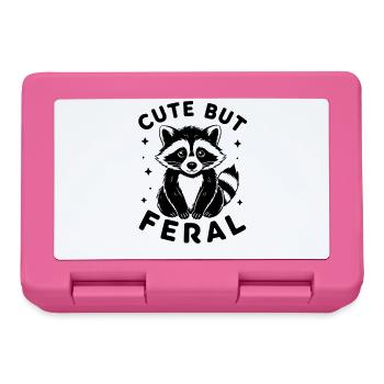 Idée de cadeau sauvage pour l’humour mignon mais sauvage des ratons laveurs sauvages - Boîte à goûter - rose - Devant