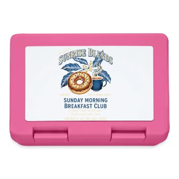 Breakfast Sunday Morning Breakfast Lovers Coffee - Lunchbox - pink - Front
