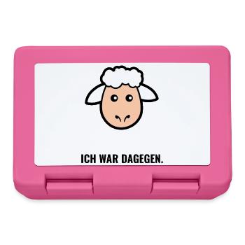 Kuscheliges Schäfchen Gesicht - Brotdose - Pink - Vorne