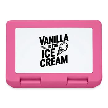 La vanille, c’est pour la crème - Boîte à goûter - rose - Devant