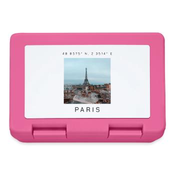 Paris - Boîte à goûter - rose - Devant