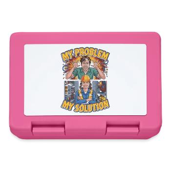Électricien industriel : mon problème : ma mère de pictogrammes - Boîte à goûter - rose - Devant