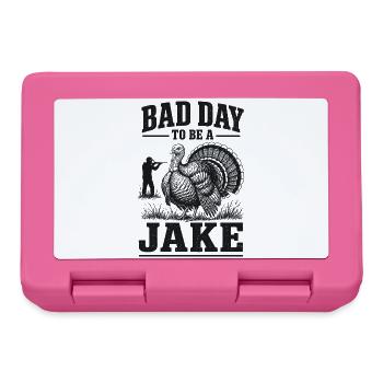 Chasse Chasseur Dindon Humour Vintage Cadeau - Boîte à goûter - rose - Devant