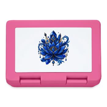 Ornement de pierre précieuse de lotus azur - Boîte à goûter - rose - Devant