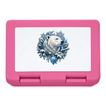 L’ours polaire dans la magie de la glace - Boîte à goûter - rose - Devant