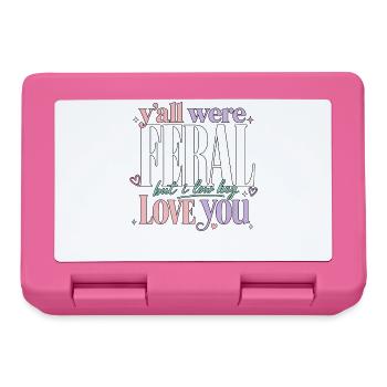 Lehrerin Spruch Humor Schule Geschenkidee - Brotdose - Pink - Vorne