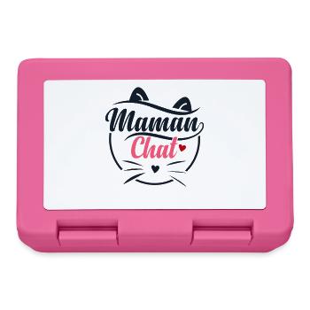 Mama-Katzen-Süßes Gesicht - Brotdose - Pink - Vorne