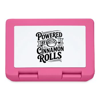 Propulsé par des roulés à la cannelle - Boîte à goûter - rose - Devant
