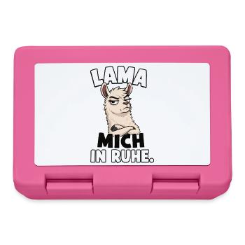 Lama Mich In Ruhe Shirt - Brotdose - Pink - Vorne