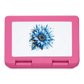 Tournesol bleu glace - Boîte à goûter - rose - Devant