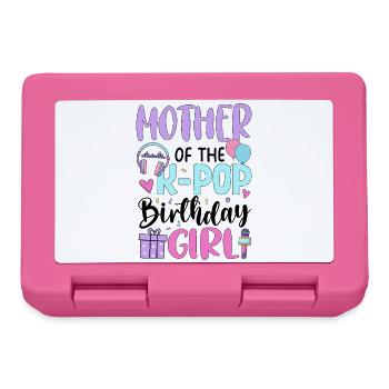 Mère de la fille d’anniversaire de la K-Pop - Boîte à goûter - rose - Devant