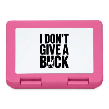 I Don't Give a Buck - Lunchbox - pink - Front