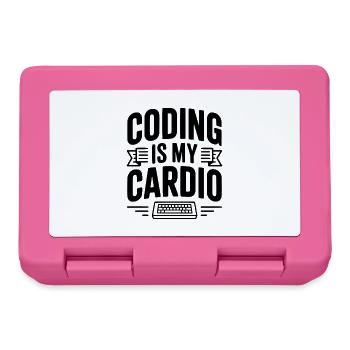 Le codage est mon cardio - Boîte à goûter - rose - Devant