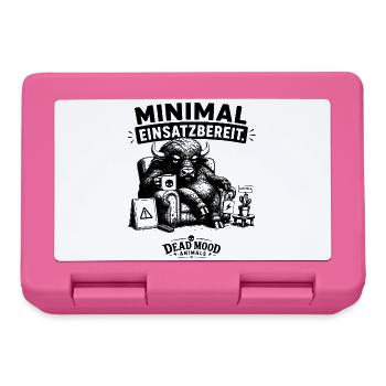 Introvertierte Büroangestellte und Kaffeeliebhaber - Brotdose - Pink - Vorne