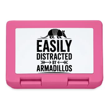 Armadillos Expressions Drôles Cadeau d’Armadillos - Boîte à goûter - rose - Devant