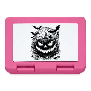 Halloween Horror Pumpkin Bats Gothic Motif - Lunchbox - pink - Front