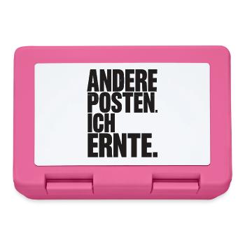  Andere Posten Ich Ernte Spruch Motivation Für - Brotdose - Pink - Vorne